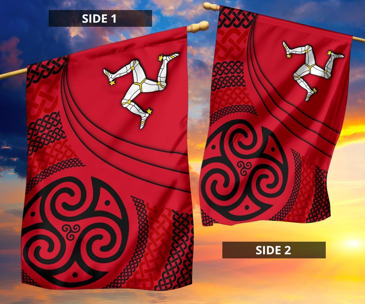 Celtic Flag - Isle of Man Flag With Celtic Patterns - Vibe Hoodie Shop