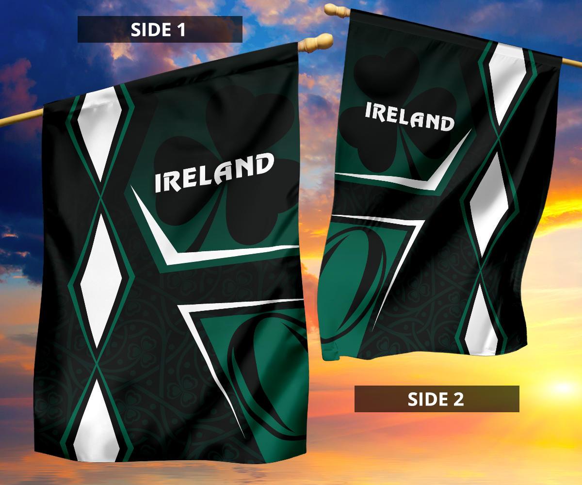 Irish Rugby Flag Celtic Shamrock Vibes - Vibe Hoodie Shop