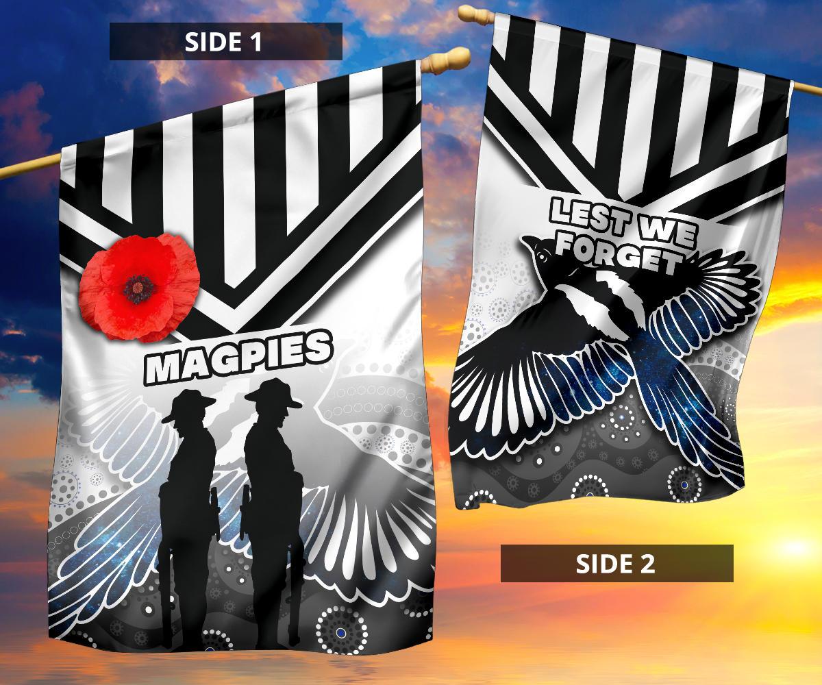 Magpies Flag Collingwood ANZAC Day Special Version - Vibe Hoodie Shop