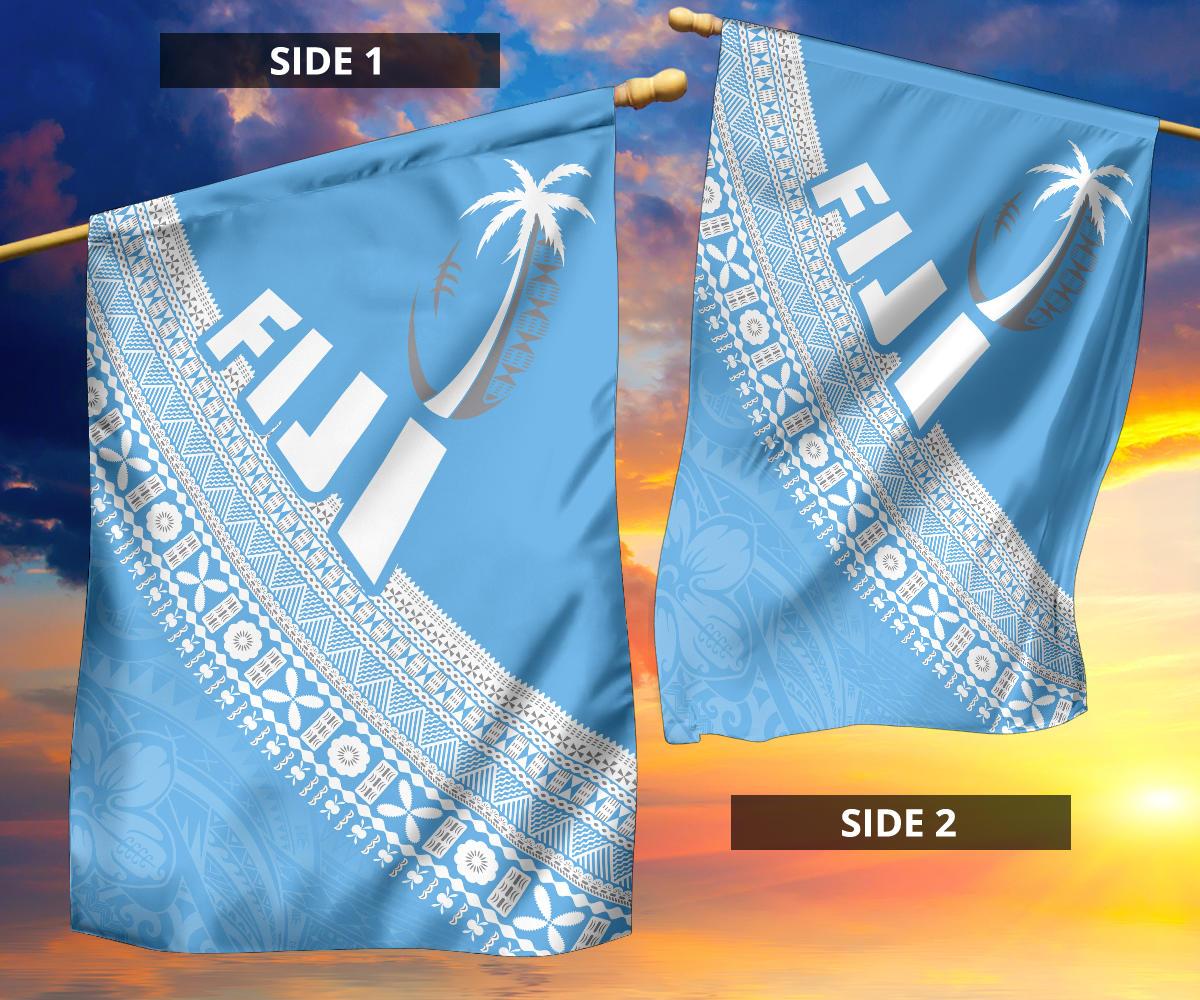 Fiji Tapa Rugby Flag version Style You Win - Blue - Vibe Hoodie Shop