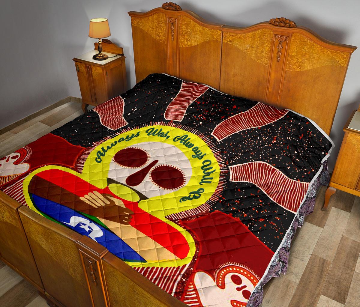 Aboriginal and Torres Strait Islanders Premium Quilt - NAIDOC Style - Vibe Hoodie Shop