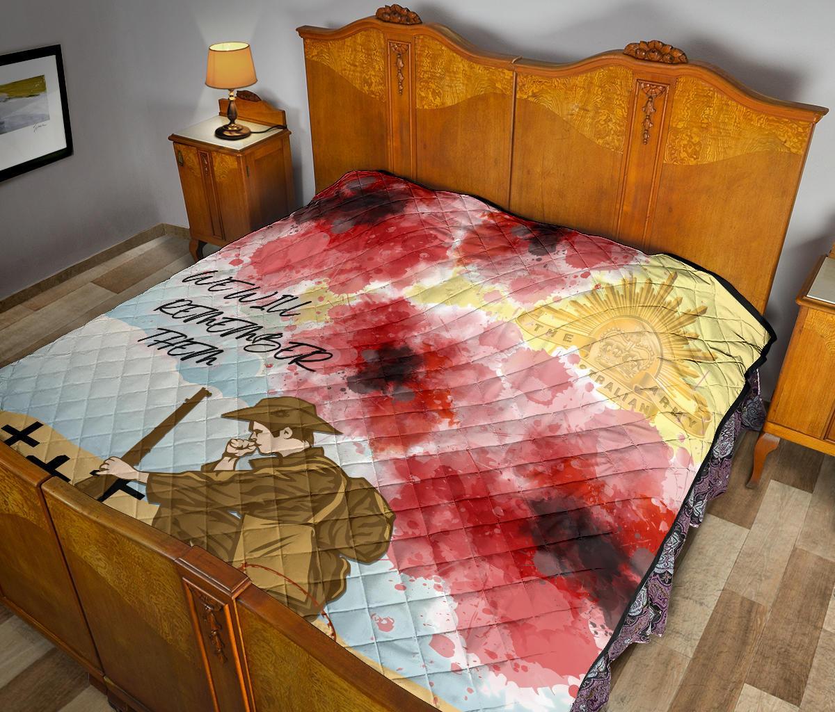 ANZAC Day Premium Quilt - We Will Remember Them - Vibe Hoodie Shop