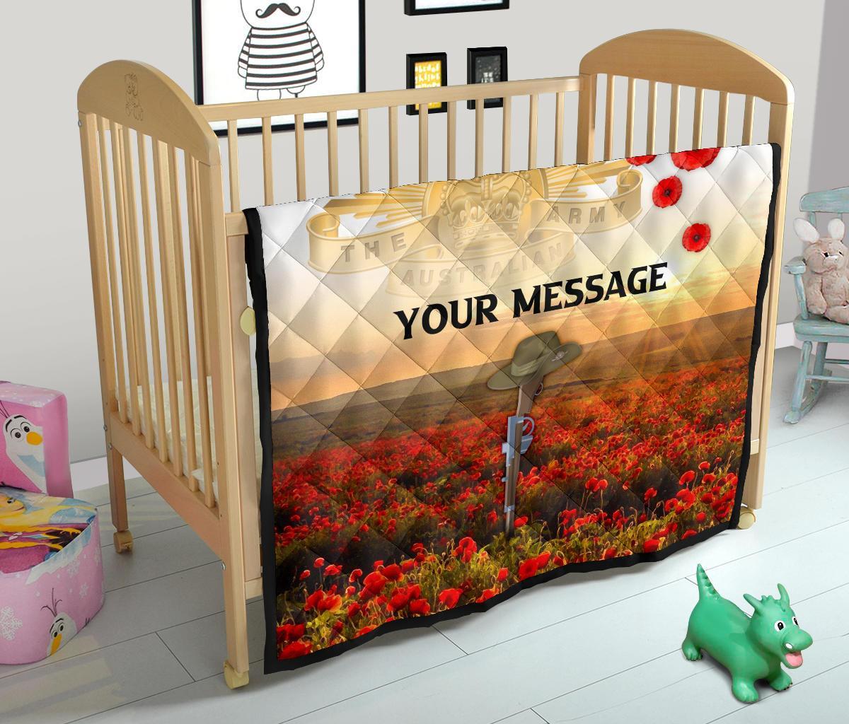 Custom ANZAC Day 2021 Premium Quilt - We Will Remember Them - Vibe Hoodie Shop