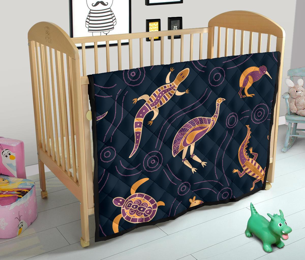 Premium Quilt - Indigenous Animals Patterns - Vibe Hoodie Shop