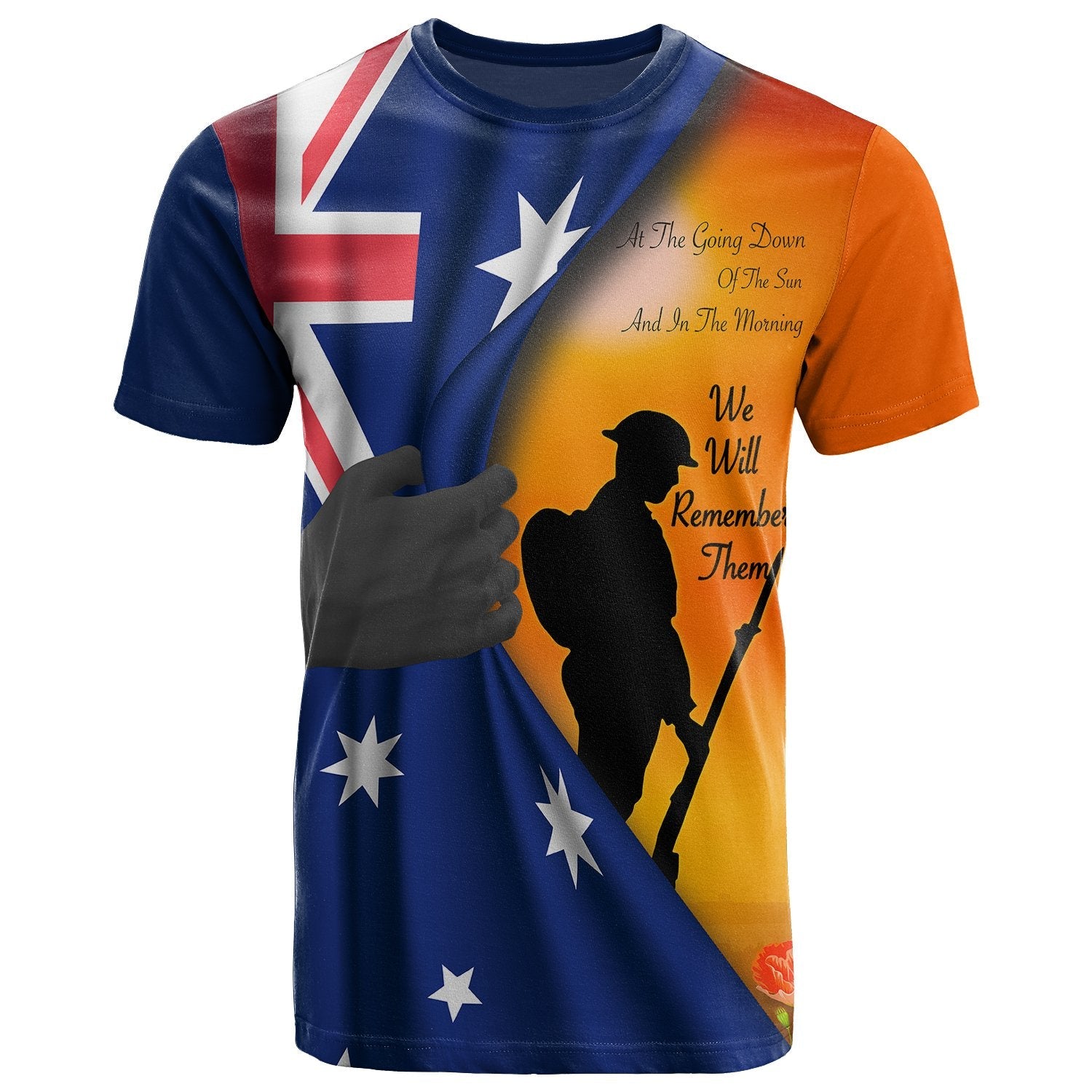 ANZAC T - Shirt - We Will Remember Them Ver02 - Vibe Hoodie Shop