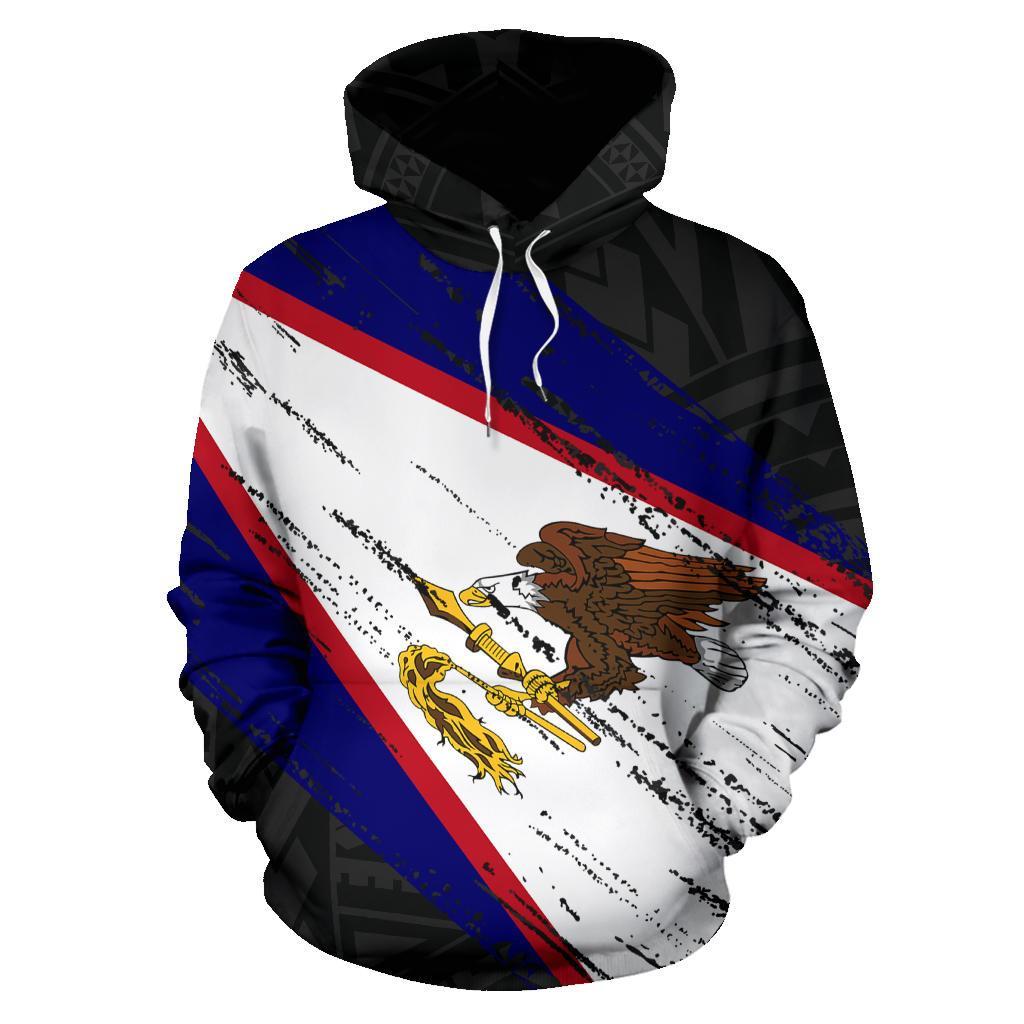 American Samoa Flag Coat Of Arms Polynesian Hoodie - 01 - Vibe Hoodie Shop