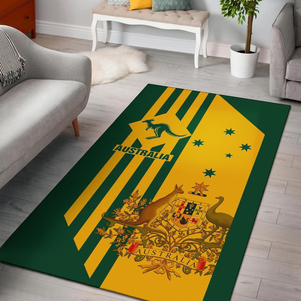 Area Rug - Australia Kangaroo Sign National Color - Vibe Hoodie Shop