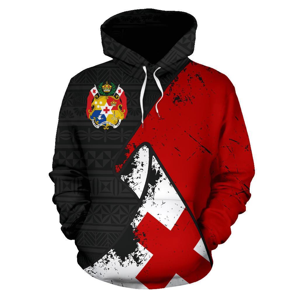 Tonga Special Grunge Flag Pullover Hoodie - Vibe Hoodie Shop