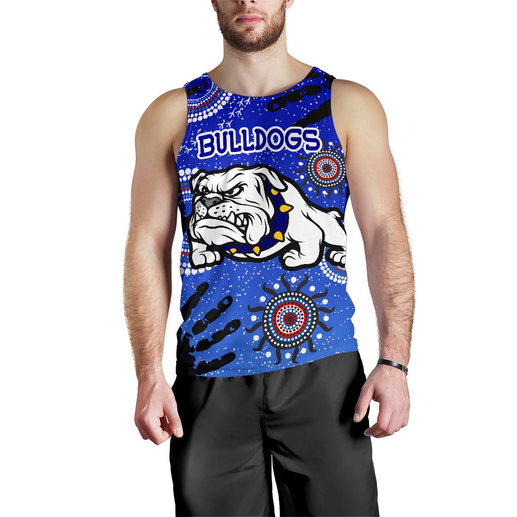 Bulldogs Men Tank Top Indigenous Country Style - Vibe Hoodie Shop