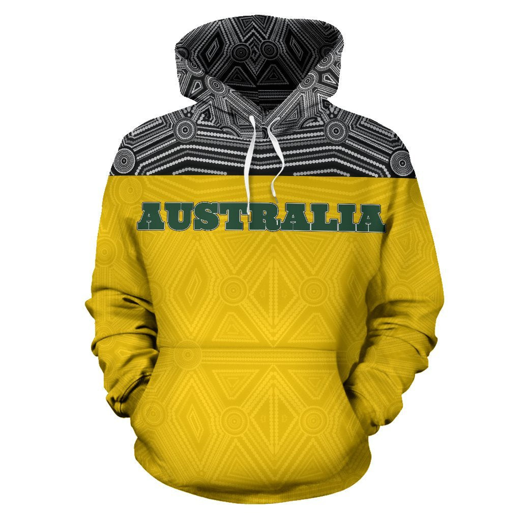 Aboriginal Hoodie, Kangaroo Australia Patterns - Vibe Hoodie Shop