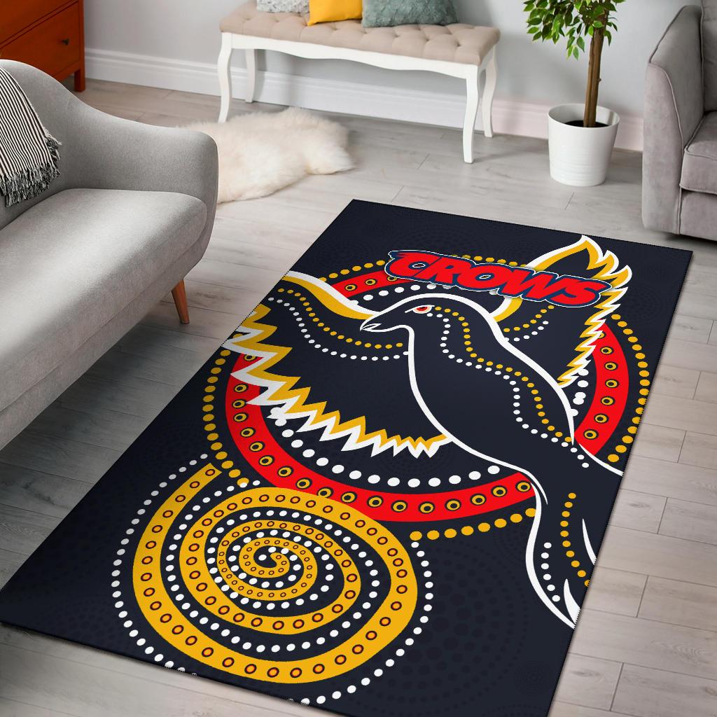 Adelaide Area Rug Crows Indigenous - Vibe Hoodie Shop