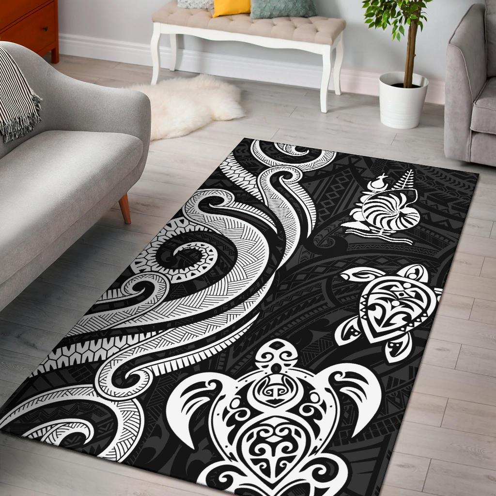 New Caledonia Area Rug - White Tentacle Turtle - Vibe Hoodie Shop