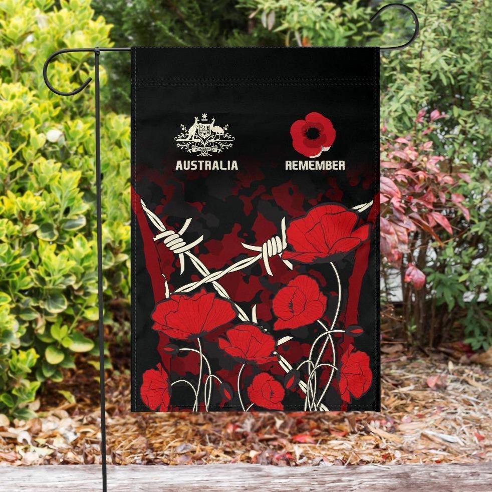 ANZAC Flag - ANZAC Day Poppy Flower - Vibe Hoodie Shop