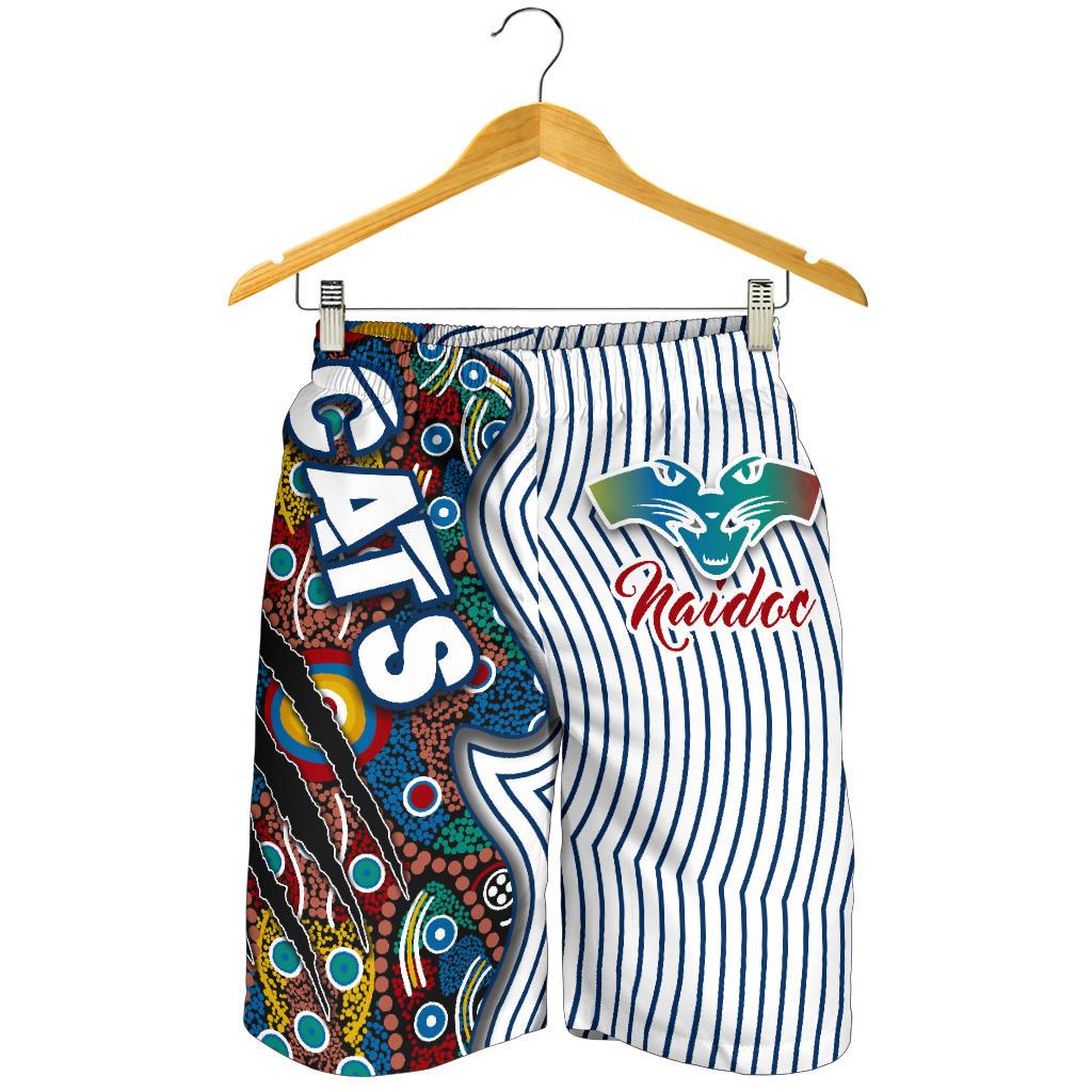 Geelong NAIDOC Week All Over Print Men's Shorts Cats Indigenous Version Special - Vibe Hoodie Shop