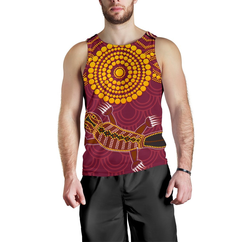 Aboriginal Men's Tank Top - Aboriginal Platypus - Vibe Hoodie Shop