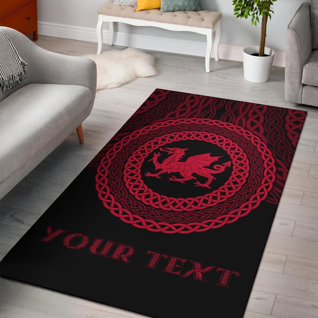 Wales Celtic Personalised Area Rug - Celtic Pride - Vibe Hoodie Shop