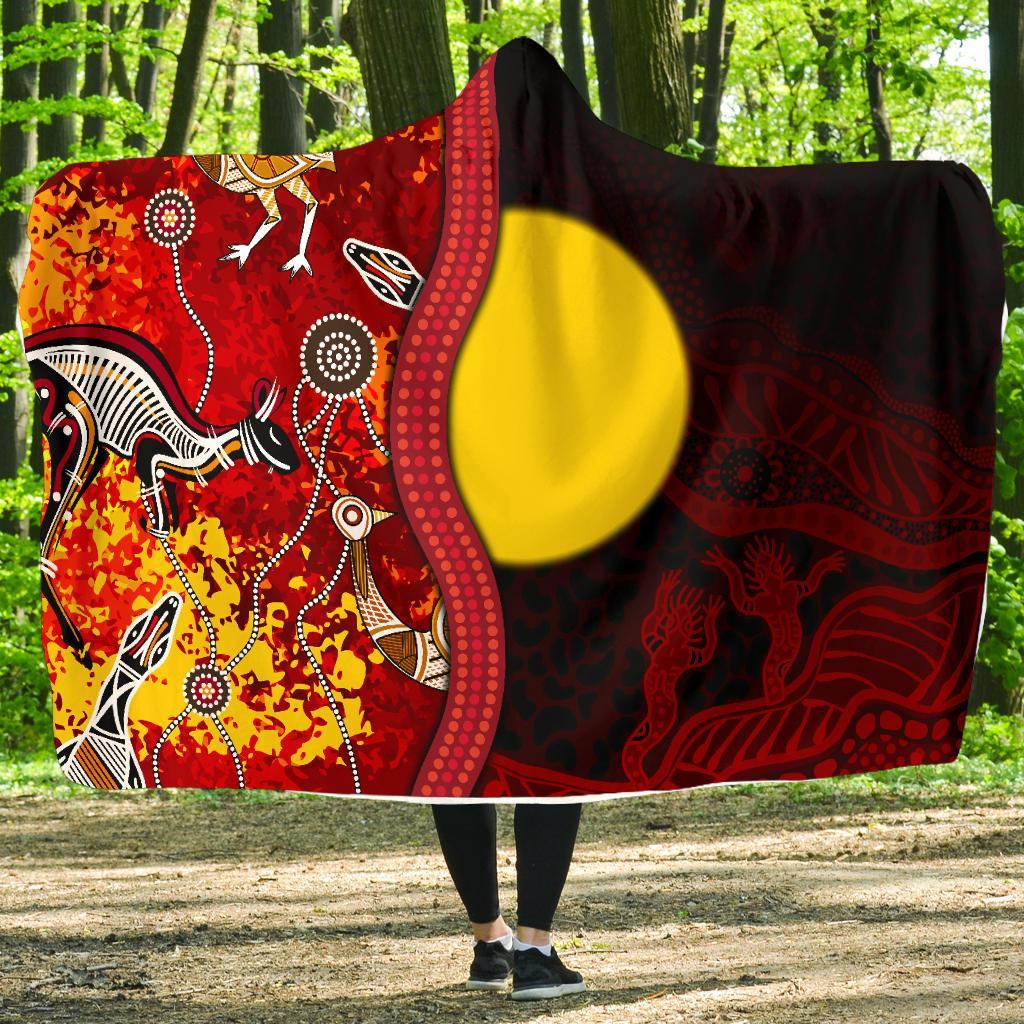 aboriginal-hooded-blanket-red-indigenous-flag