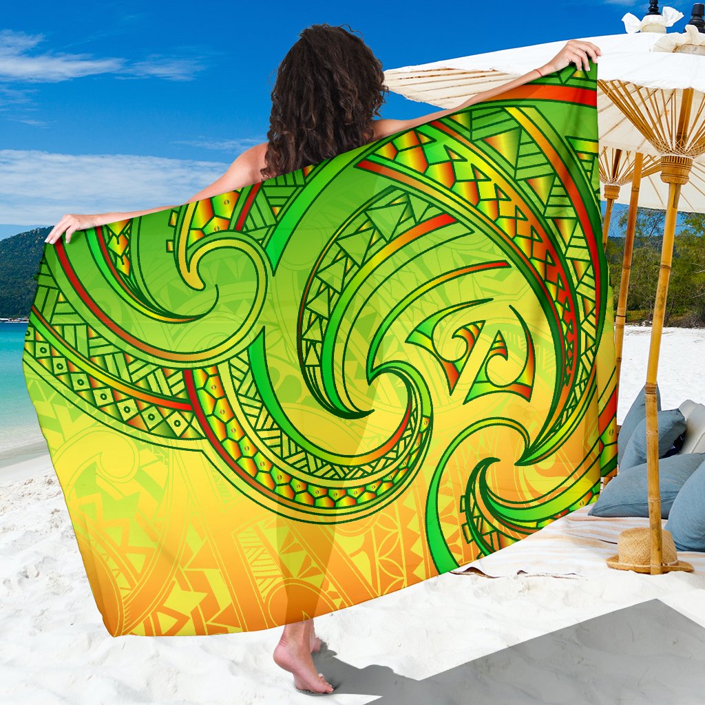 New Zealand Maori Mangopare Sarong Polynesian - Rasta - Vibe Hoodie Shop