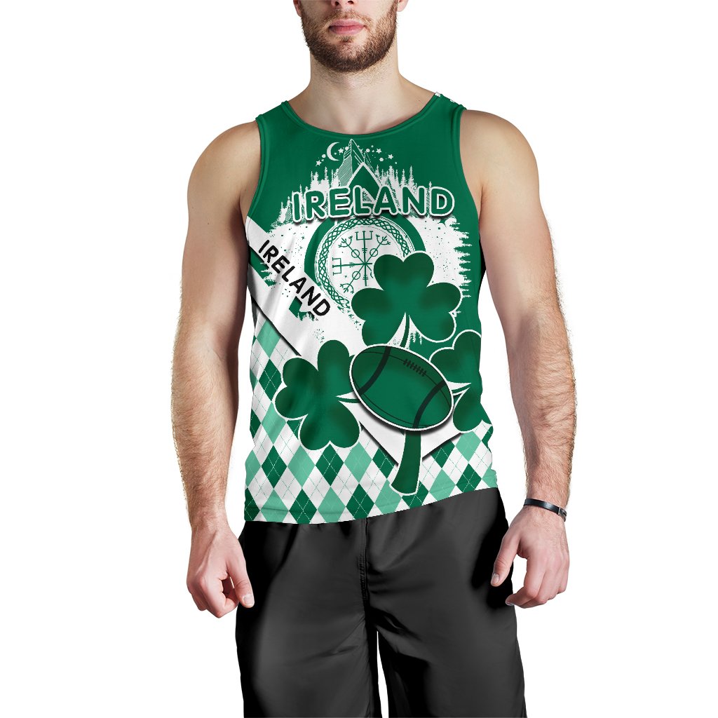 Ireland Rugby Shamrock Men Tank Top Mix Irish Celtic - Vibe Hoodie Shop