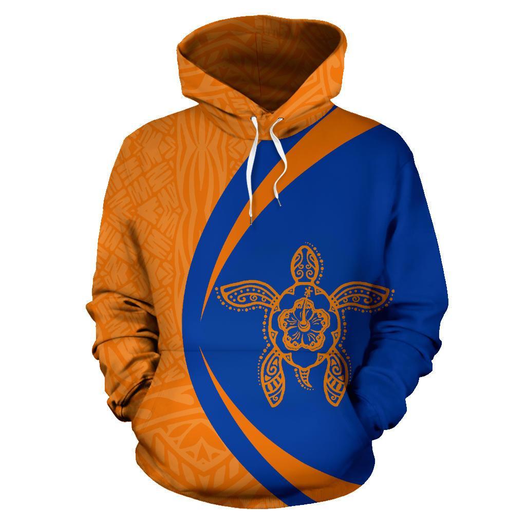 Marshall Islands Turtle Polynesian Hoodie - Circle Style 03 - Vibe Hoodie Shop