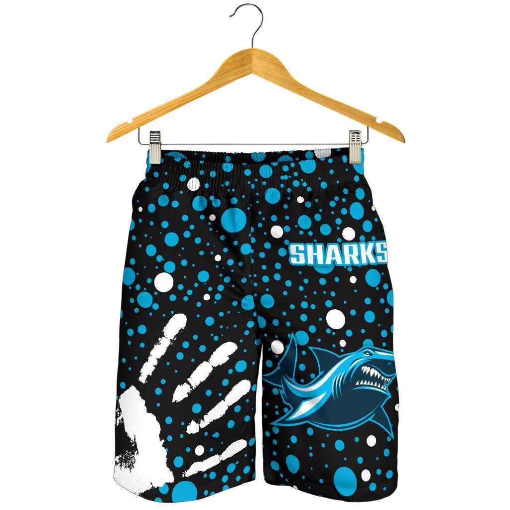 Sharks Indigenous Men's Shorts Minimalism Version - Vibe Hoodie Shop