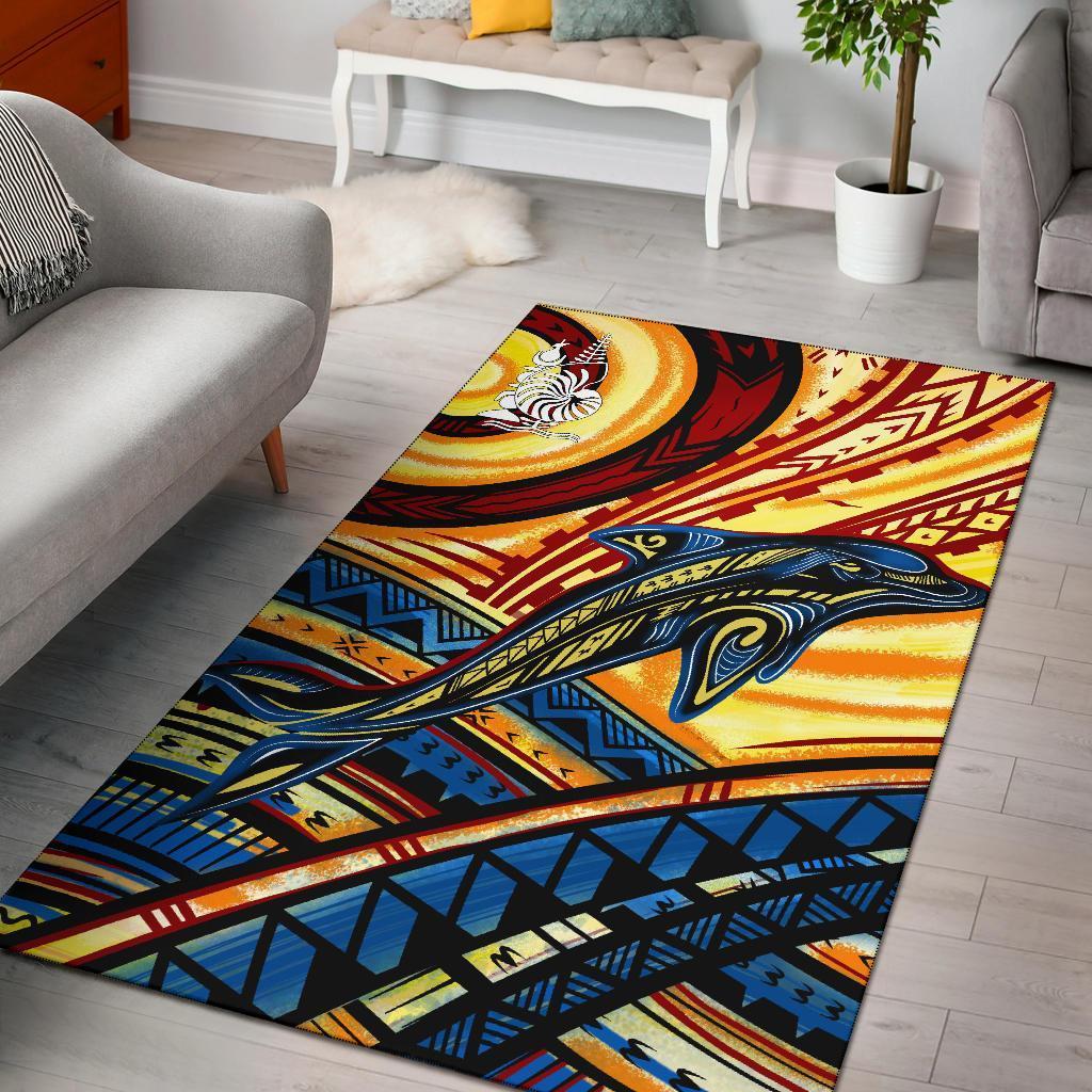 New Caledonia Area Rug - Dolphin Surfing - Vibe Hoodie Shop