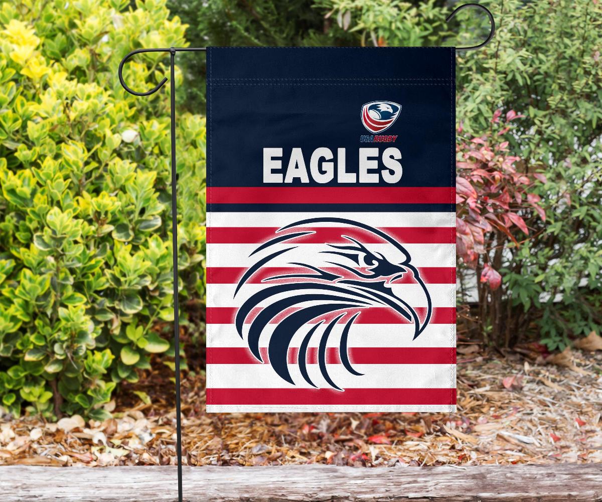 USA Rugby Flag Eagles Simple Style - Navy - Vibe Hoodie Shop