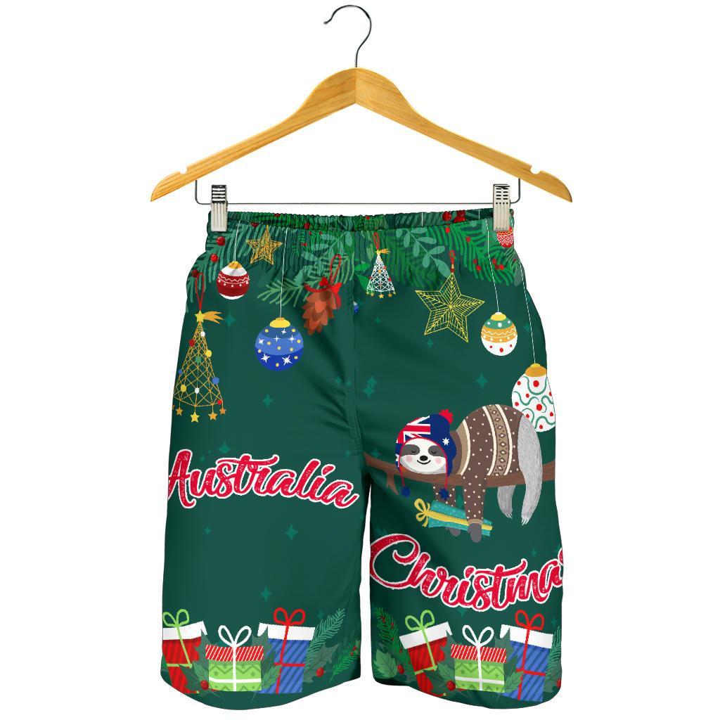 Australia Christmas Men's Shorts Green - Merry Christmas - Vibe Hoodie Shop