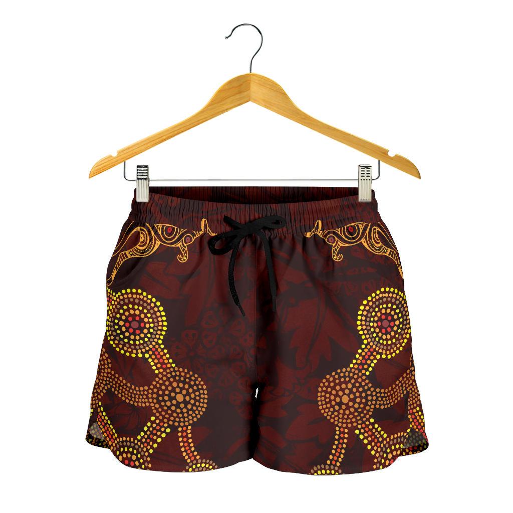 aboriginal-shorts-indigenous-dot-painting-women