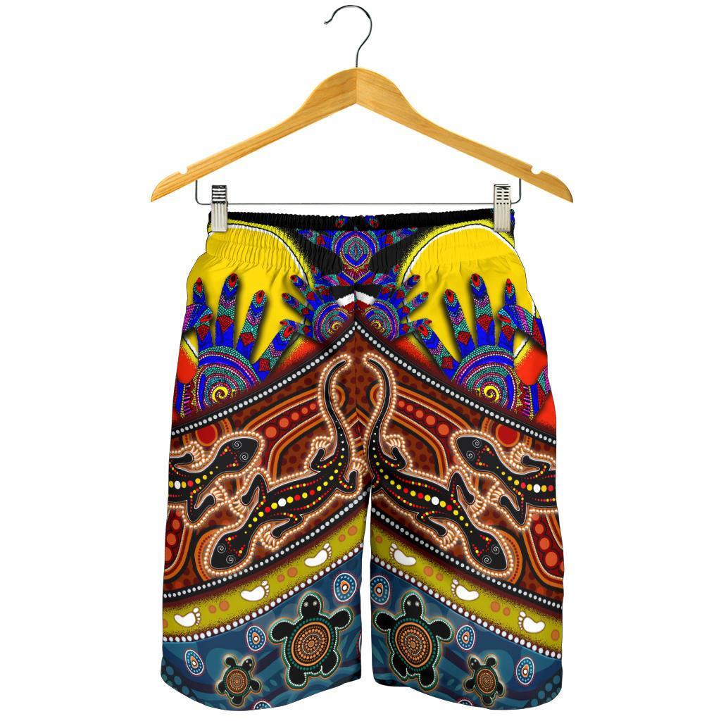 All Over Print Men's Shorts - Australians Together - Vibe Hoodie Shop