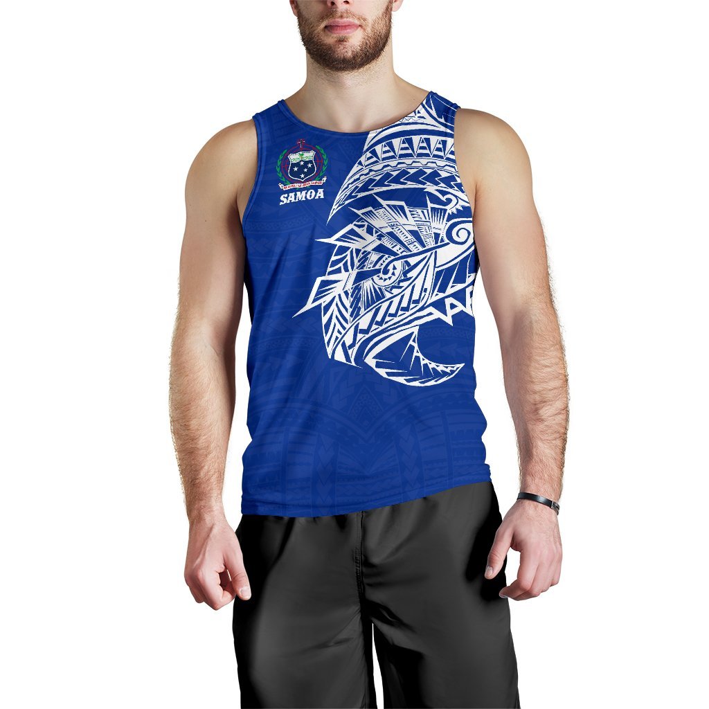 Samoa Tattoo Rugby Style Men's Tank Top - Vibe Hoodie Shop