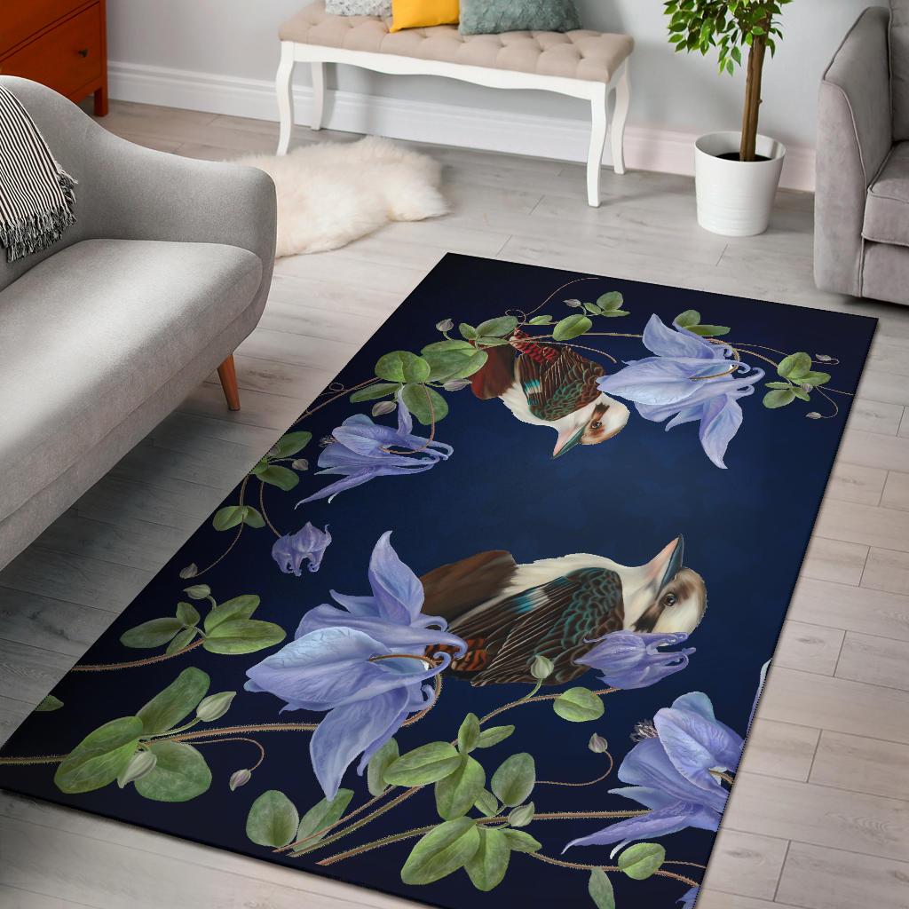 Australia Area Rug - Kookaburra Rug Royal Bluebell - Vibe Hoodie Shop