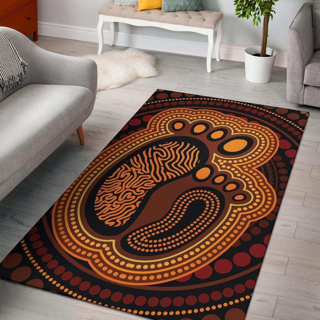 Aboriginal Area Rug - Aboriginal FootPrint - Vibe Hoodie Shop