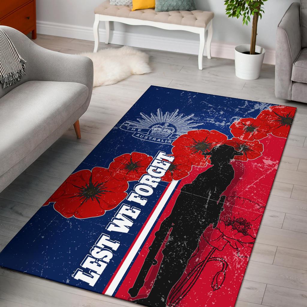 ANZAC Day Area Rug - Rememberance Day - Vibe Hoodie Shop