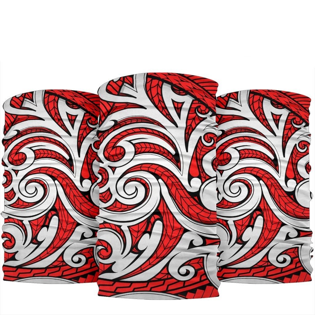 New Zealand Maori Tribal Ornament Bandana - Red - Vibe Hoodie Shop