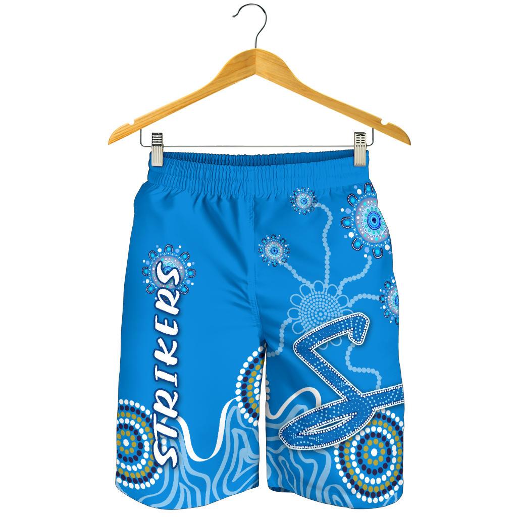 Adelaide Strikers Men Shorts Indigenous Blue Energy - Vibe Hoodie Shop