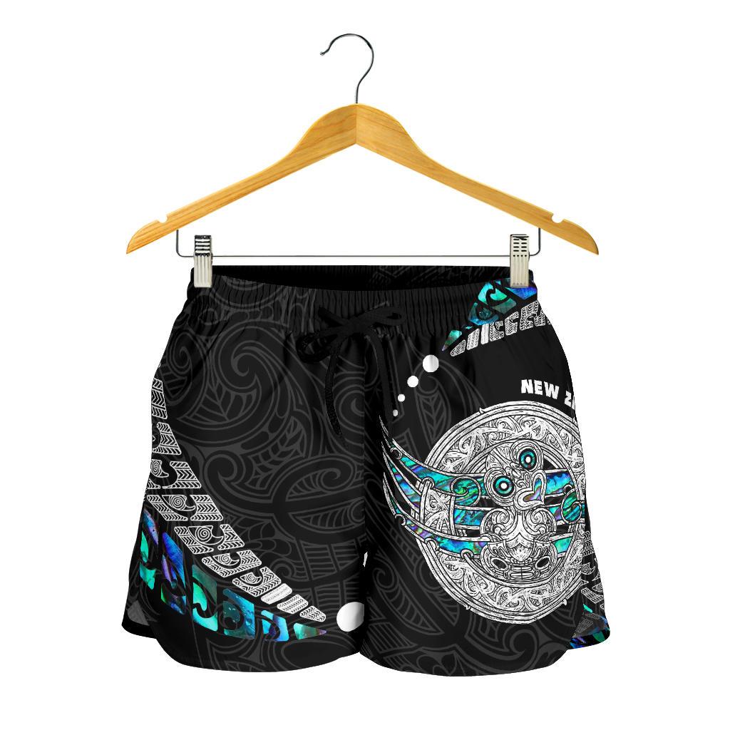 maori-new-zealand-all-over-print-womens-shorts-hei-tiki-sport-style