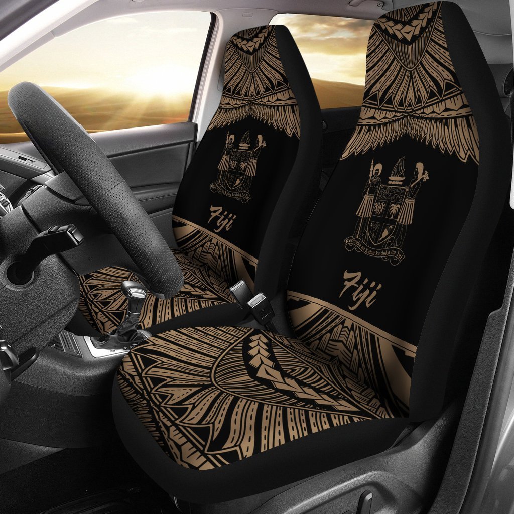 Fiji Polynesian Car Seat Covers - Pride Gold Version - Vibe Hoodie Shop