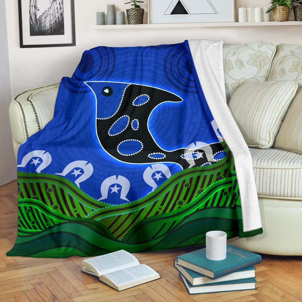 Premium Blanket - Torres Strait Dot Patterns - Vibe Hoodie Shop