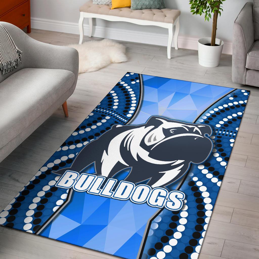 Bulldogs Area Rug Indigenous Snappy - Vibe Hoodie Shop