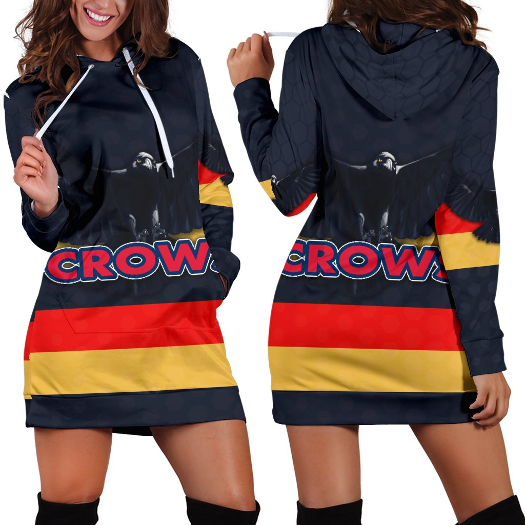 Adelaide Women Hoodie Dress Original Crows - Vibe Hoodie Shop