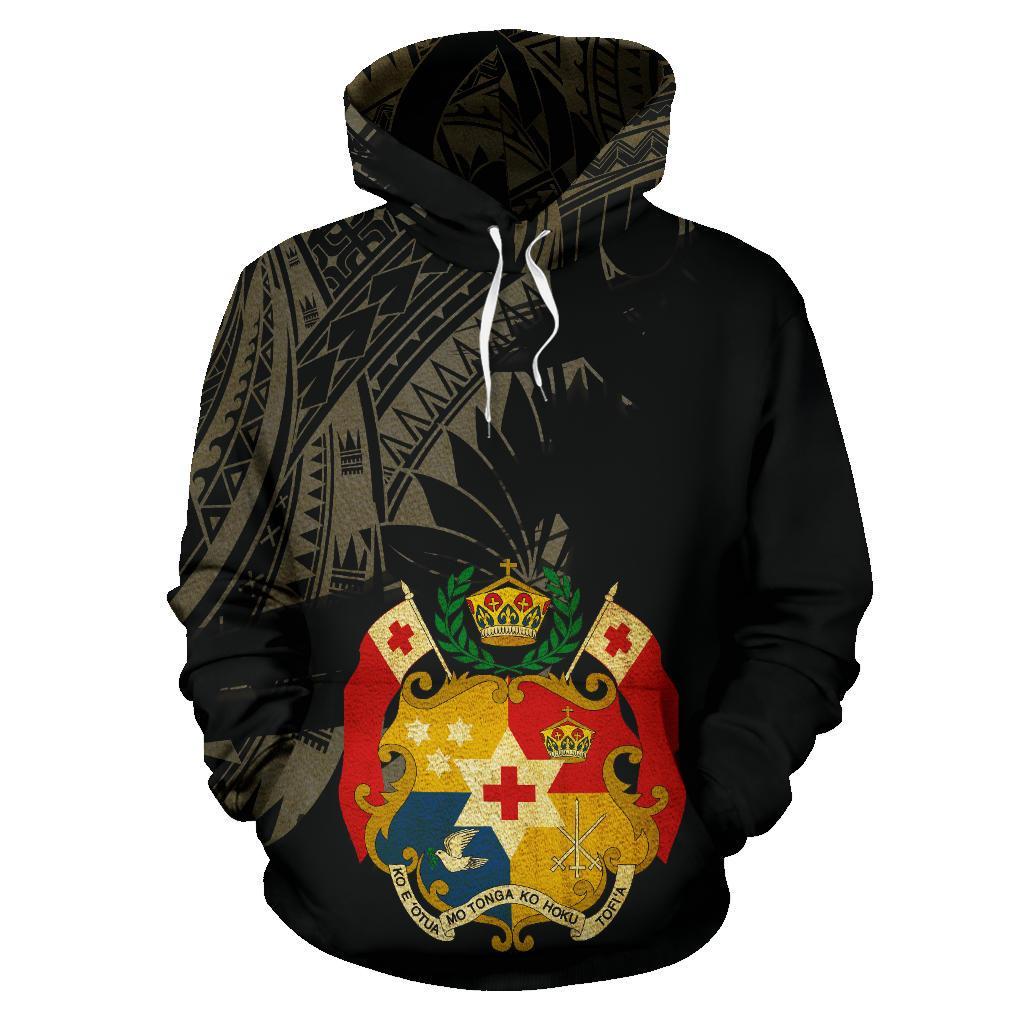 Tonga Coat Of Arms Special All Over Hoodie Gold - Vibe Hoodie Shop