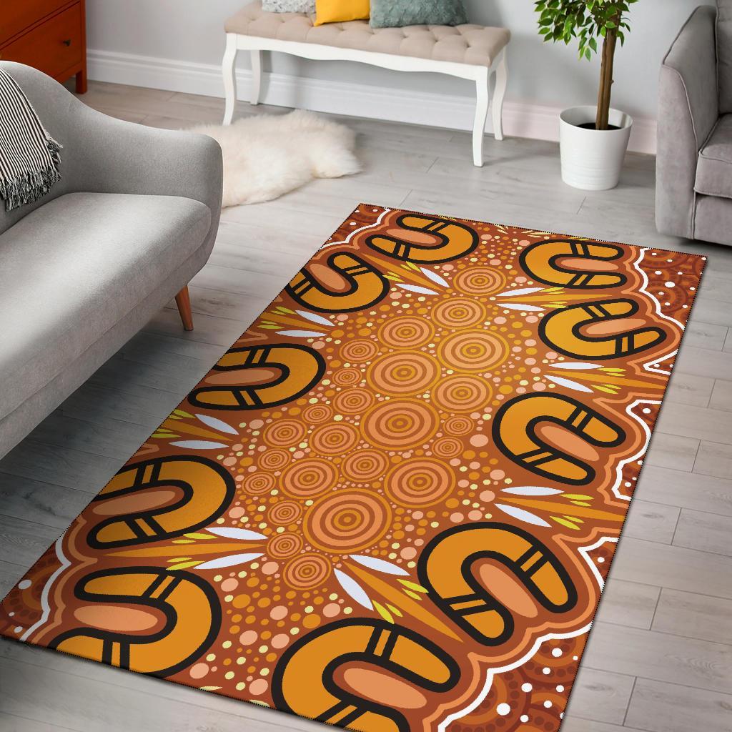 Aboriginal Area Rug - Indigenous Art Patterns Ver03 - Vibe Hoodie Shop