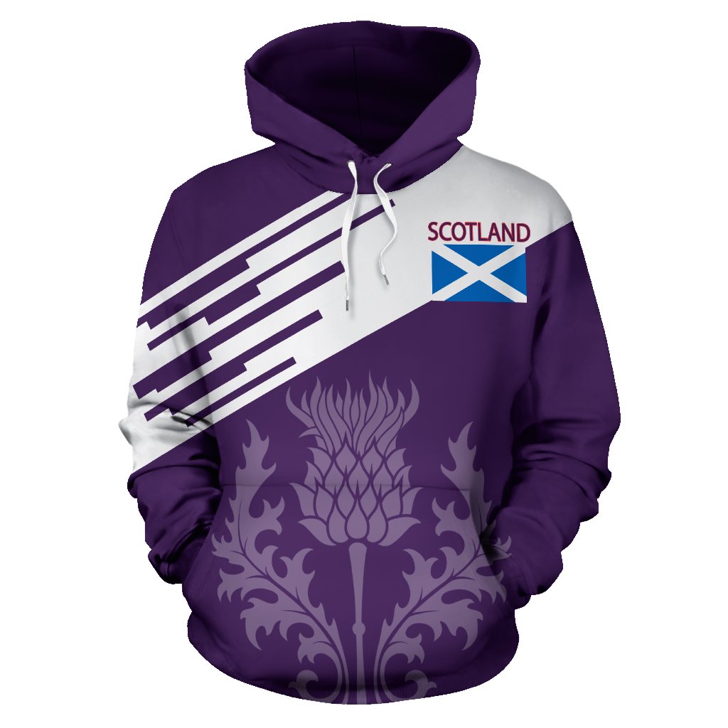 Scotland Hoodie Thistle And Lion - Vibe Hoodie Shop