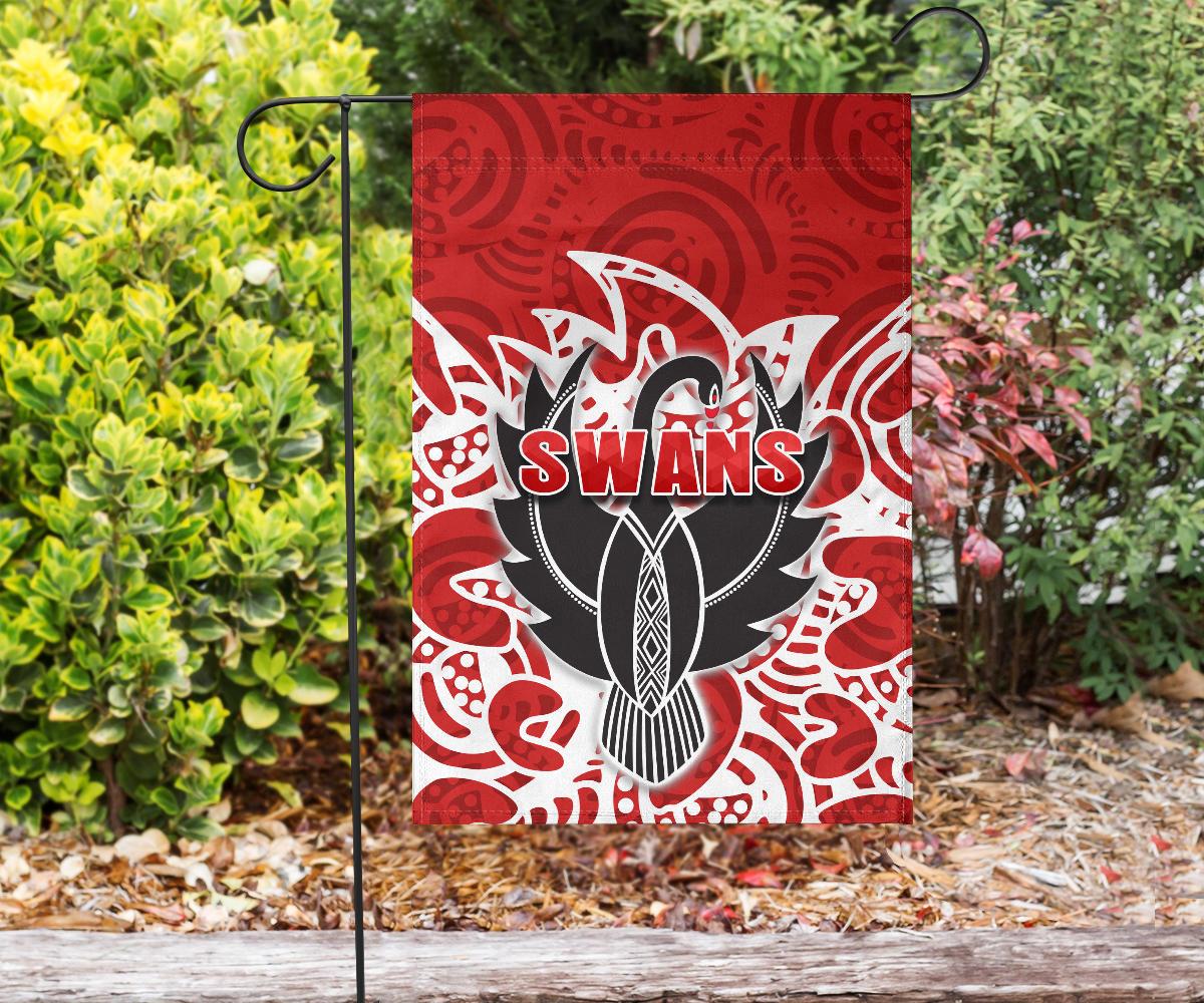 Sydney Flag Simple Indigenous Swans - Vibe Hoodie Shop