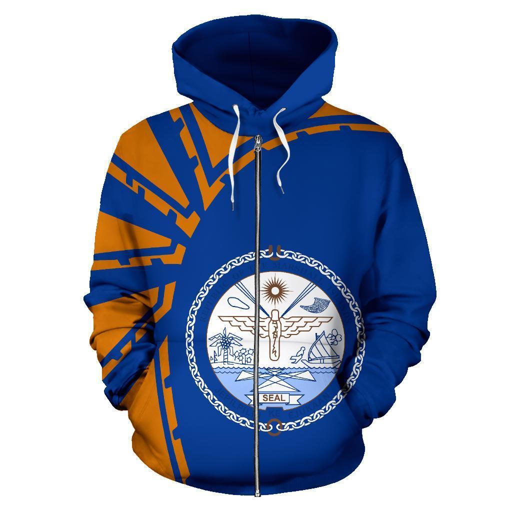 Marshall Islands Zip Hoodie Premium Style - Vibe Hoodie Shop