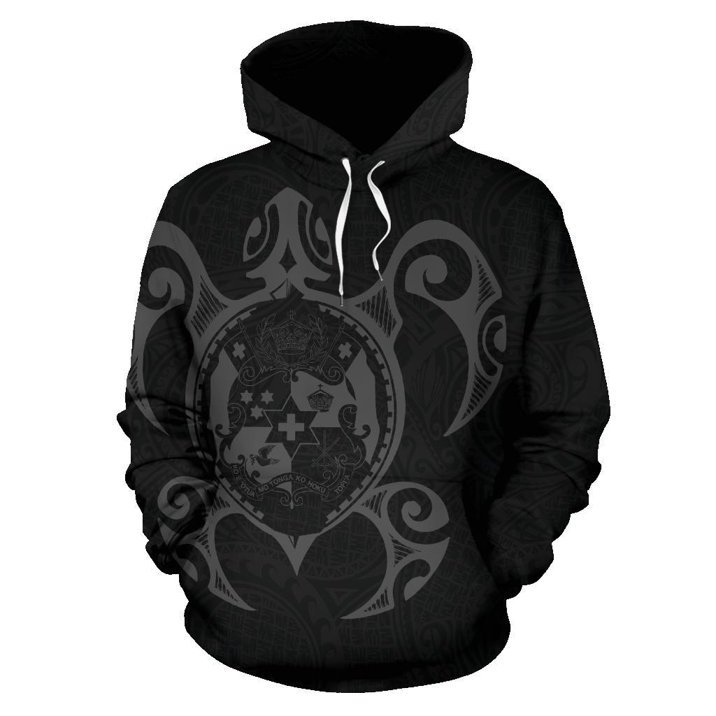 Hoodie Tonga Polynesian Coat Of Arms In Turtle Map - Vibe Hoodie Shop