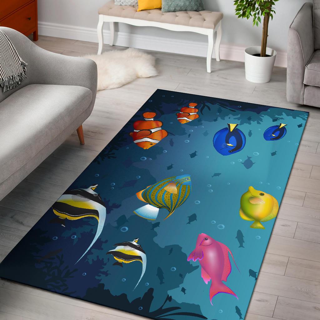 Australia Area Rug - Fish Rug Ocean Finding Nemo - Vibe Hoodie Shop