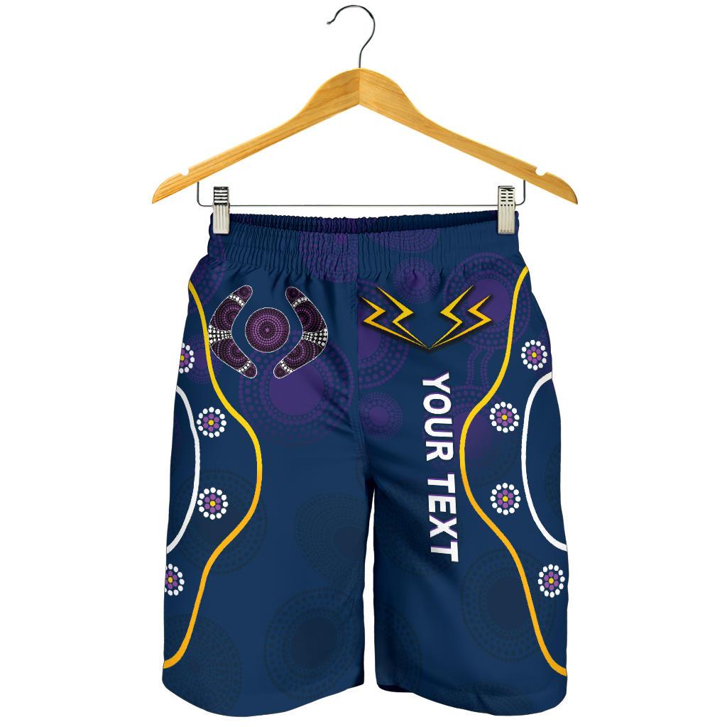 (Custom Personalised) Storm Men Shorts Melbourne Indigenous Champion - Vibe Hoodie Shop