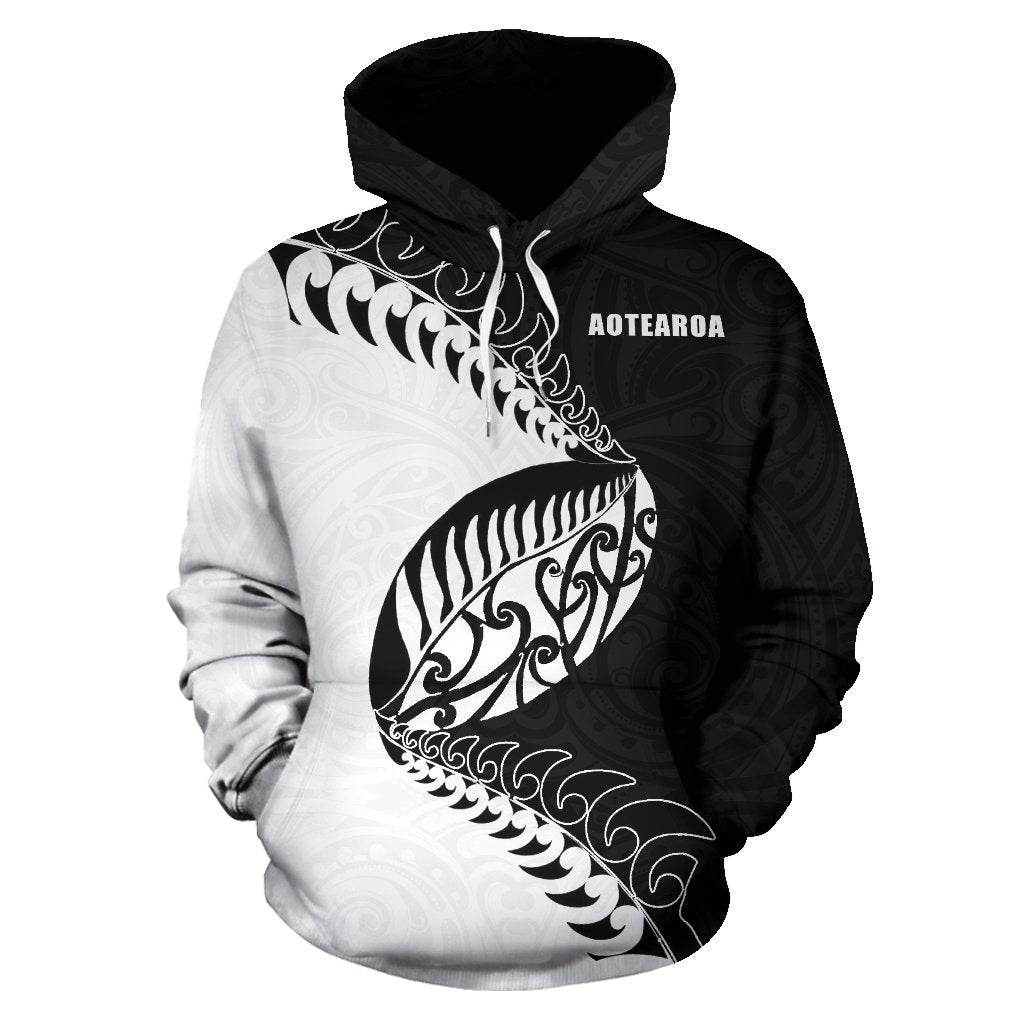 New Zealand Rugby Hoodie, Aotearoa Rugby Fern Pullover Hoodie - Vibe Hoodie Shop